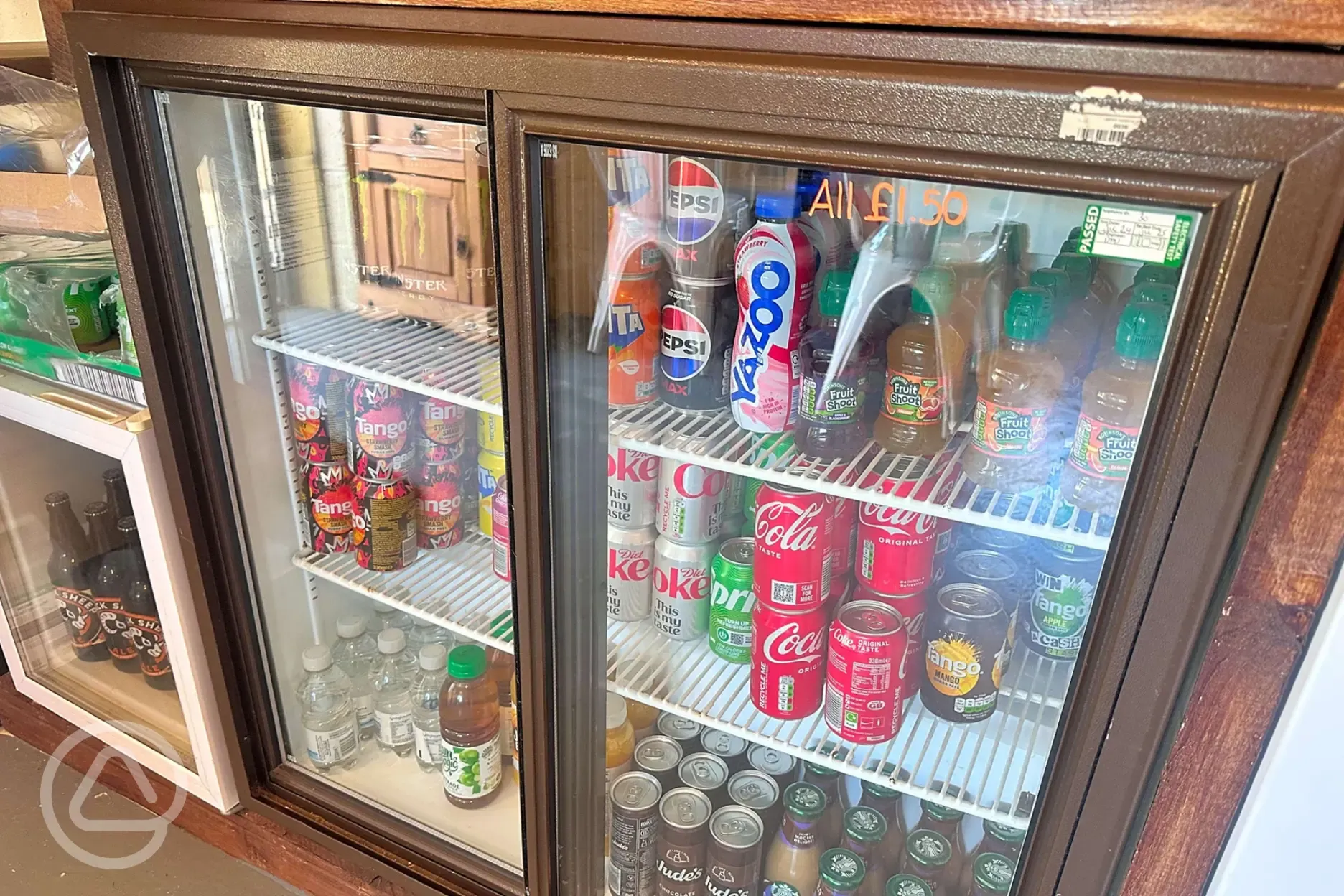 Small shop for essentials in reception