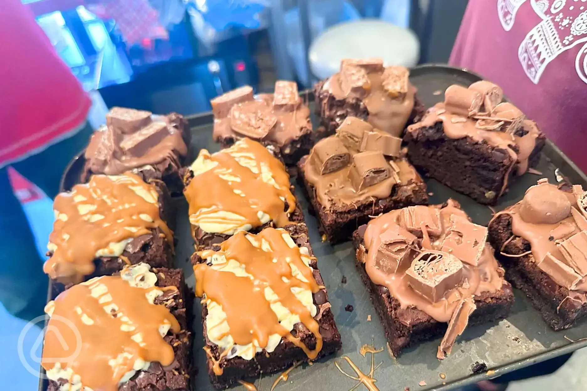 Brownies from the cafe