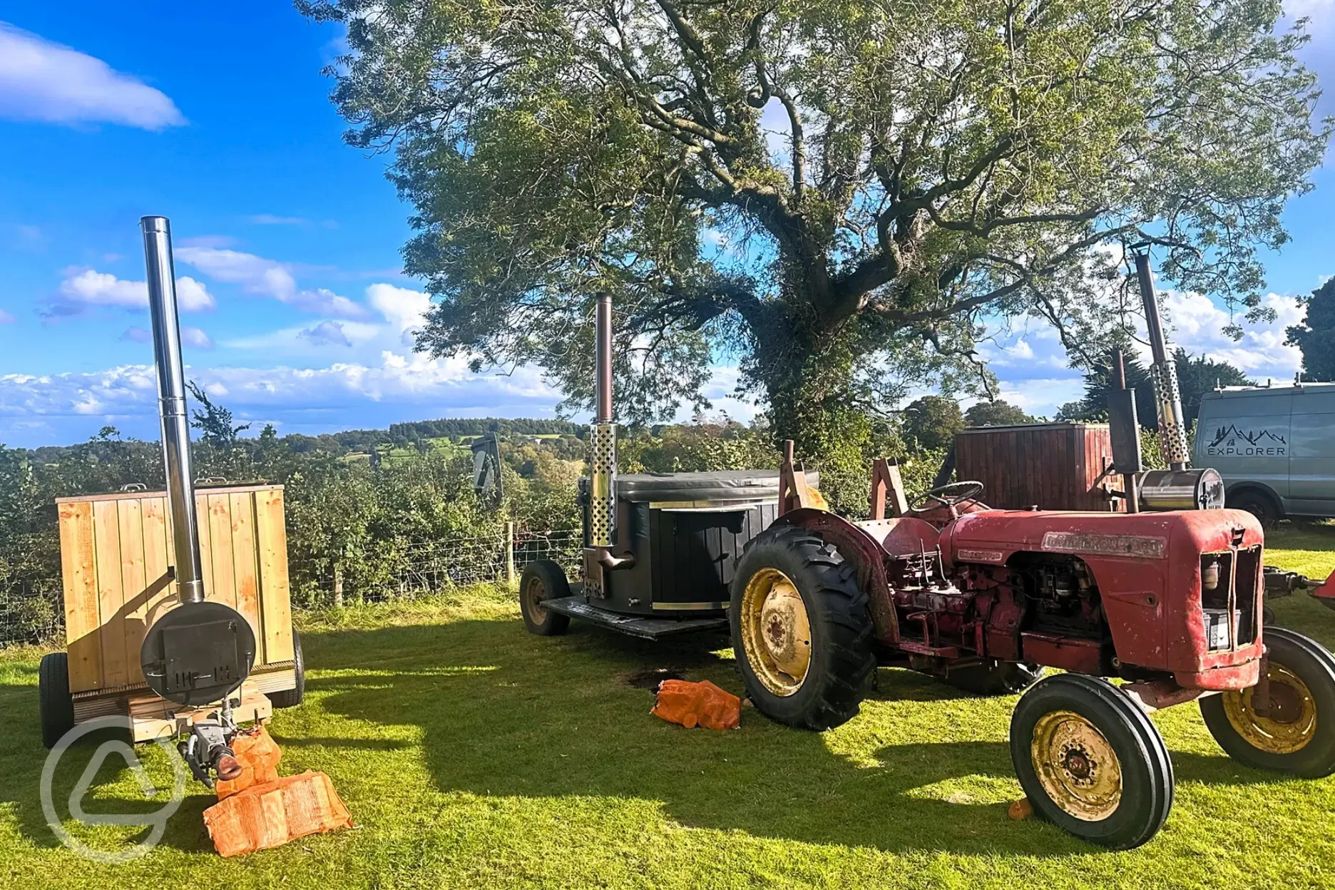 Mobile hot tubs for hire onsite