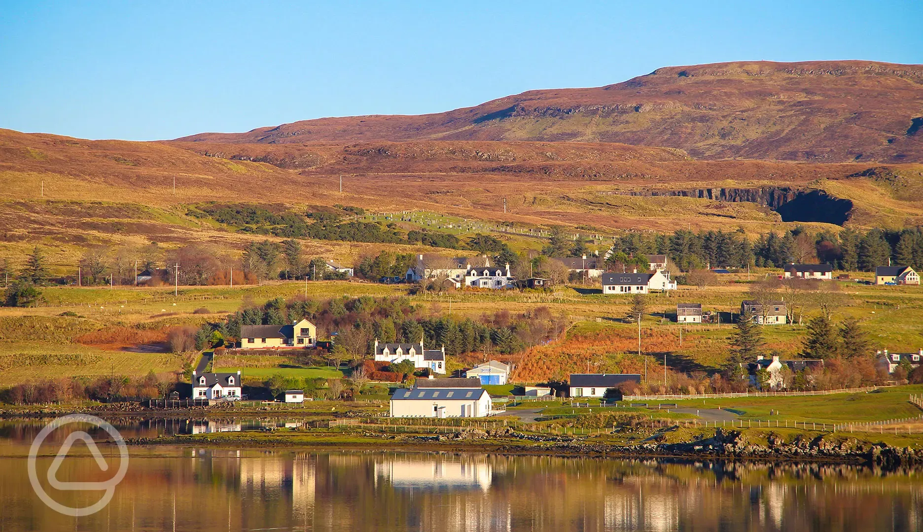 The local town at Kinloch Campsite