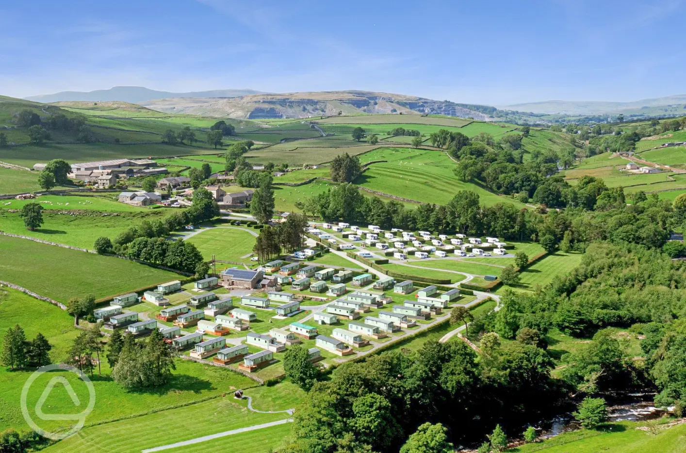 Aerial of the campsite