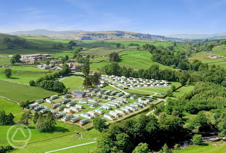 Aerial of the campsite
