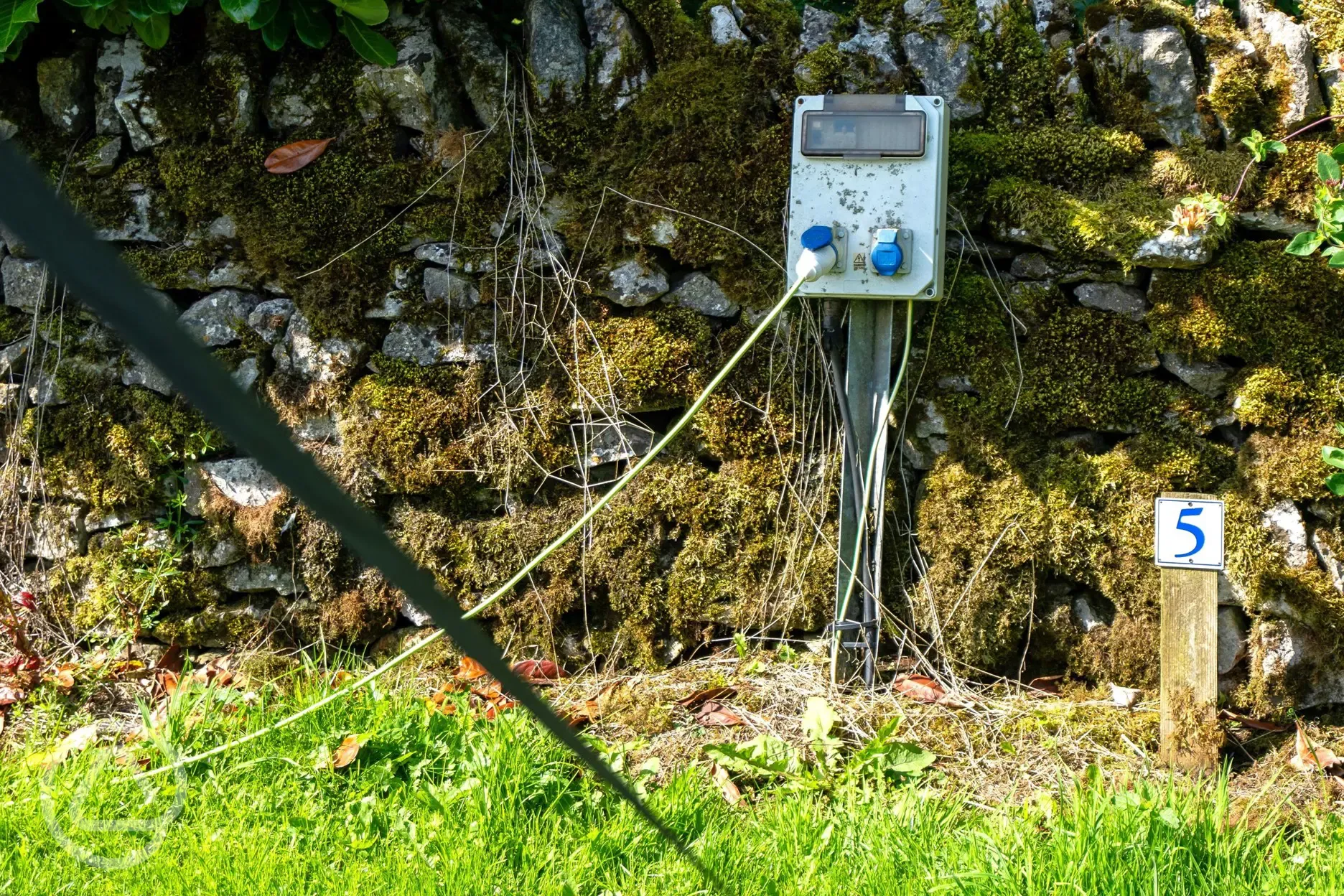 Electric hook up on the electric grass pitches (family friendly)