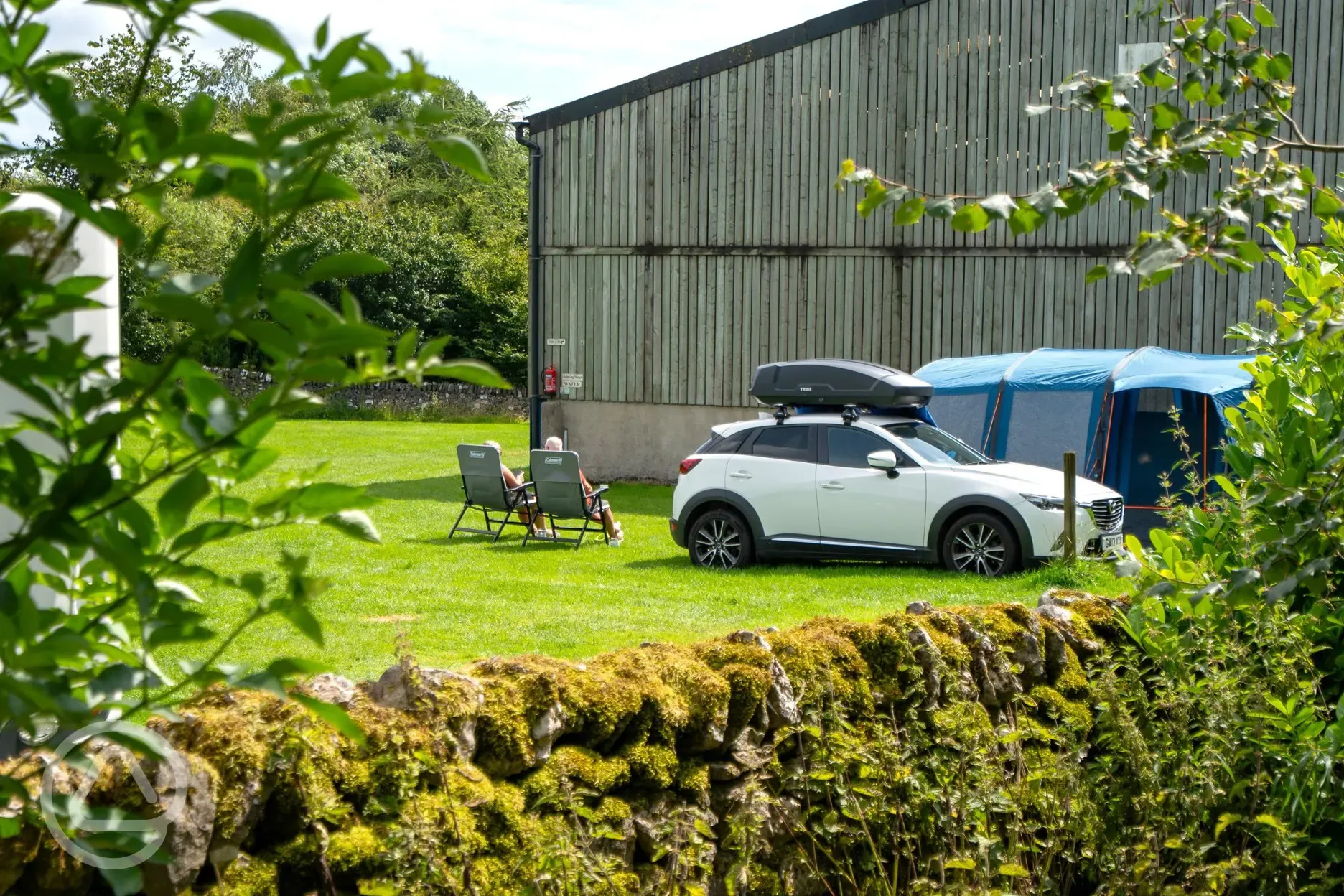 Electric grass pitches (family friendly) with a 16 amp electric hook up 