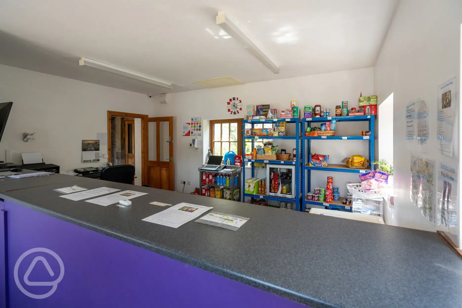 Shop selling essential items and open April to September