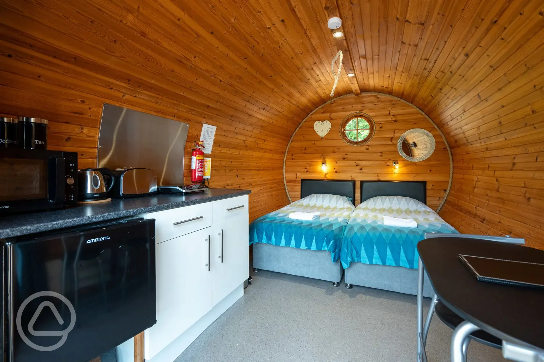 Glamping pod (adult only) interior