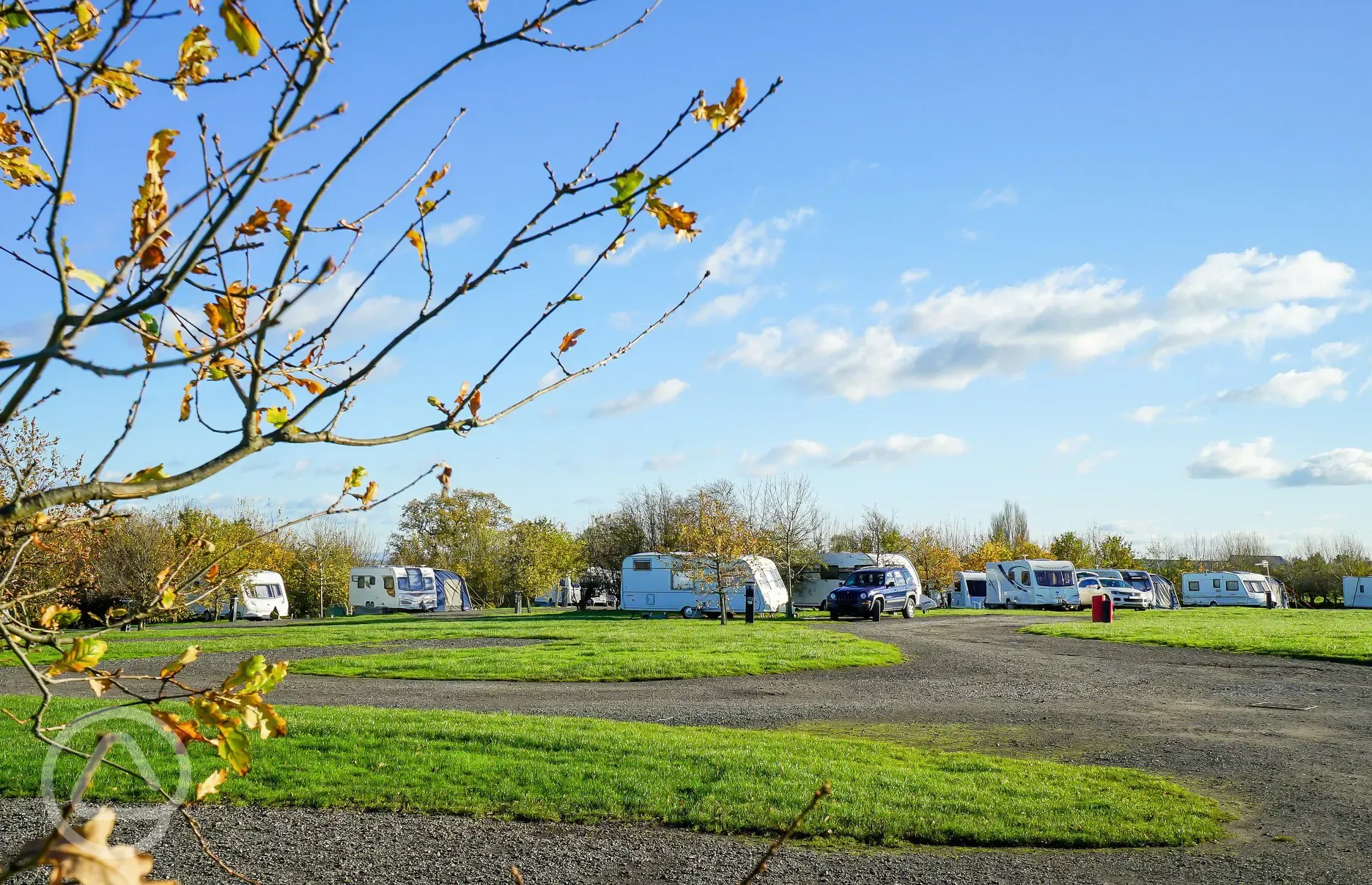 Fully serviced touring pitches