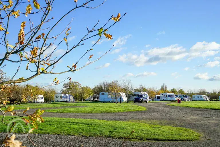 Fully serviced touring pitches