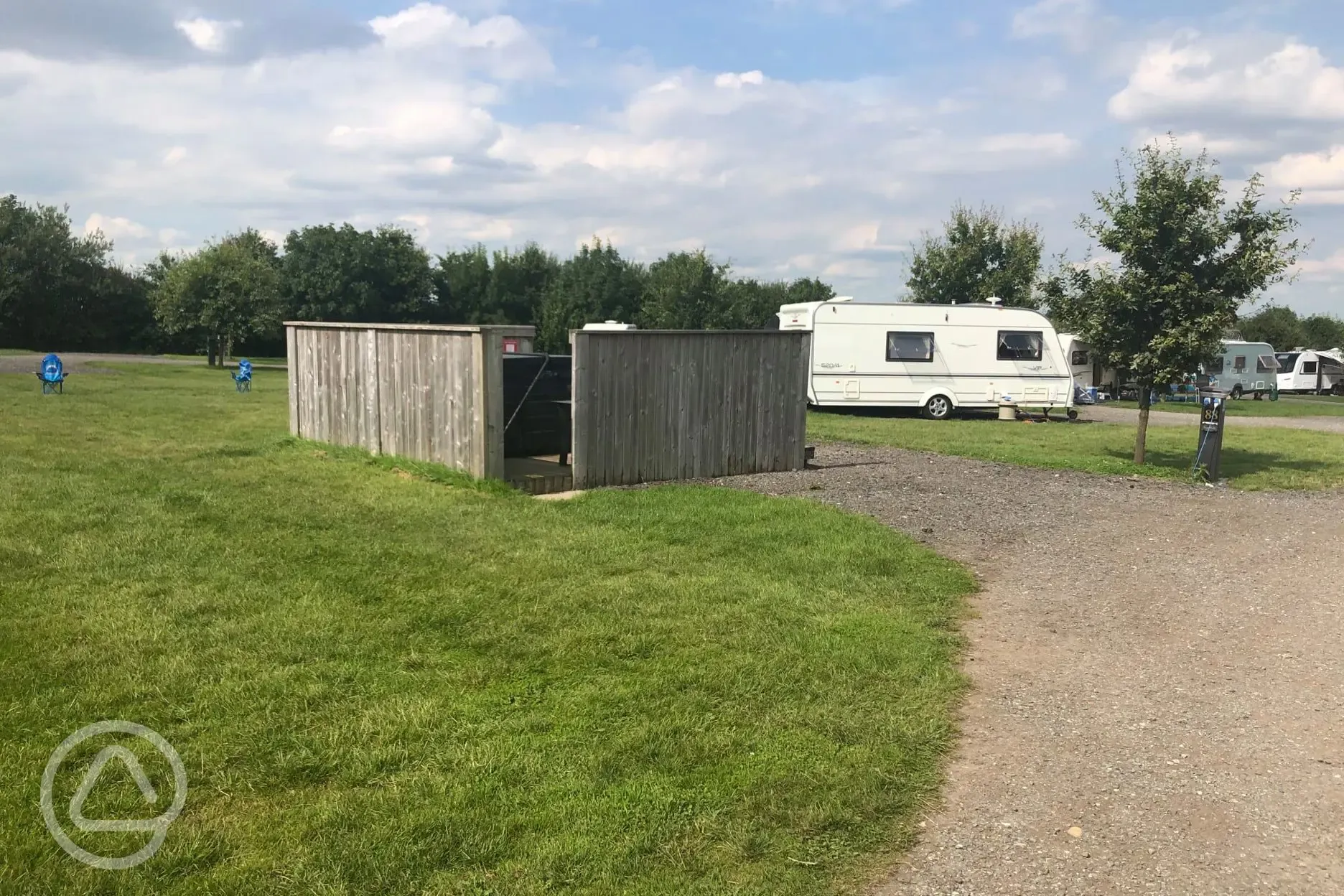 Hardstanding pitches with hot tubs