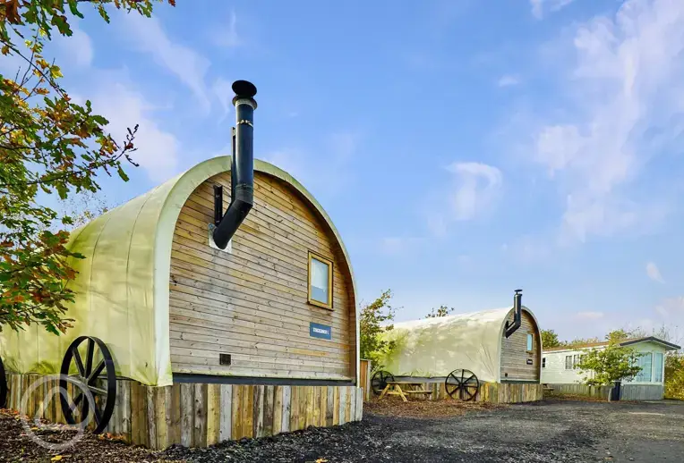 Stagecoaches, sleeping up to two adults and two children