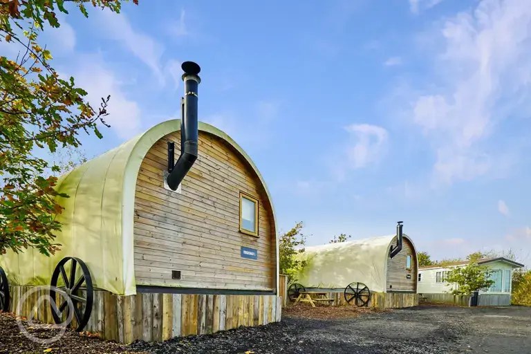 Stagecoaches, sleeping up to two adults and two children