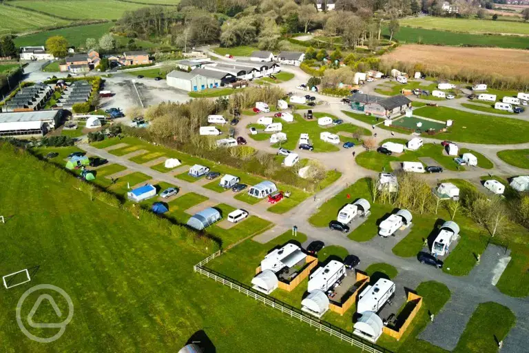 Campsite aerial