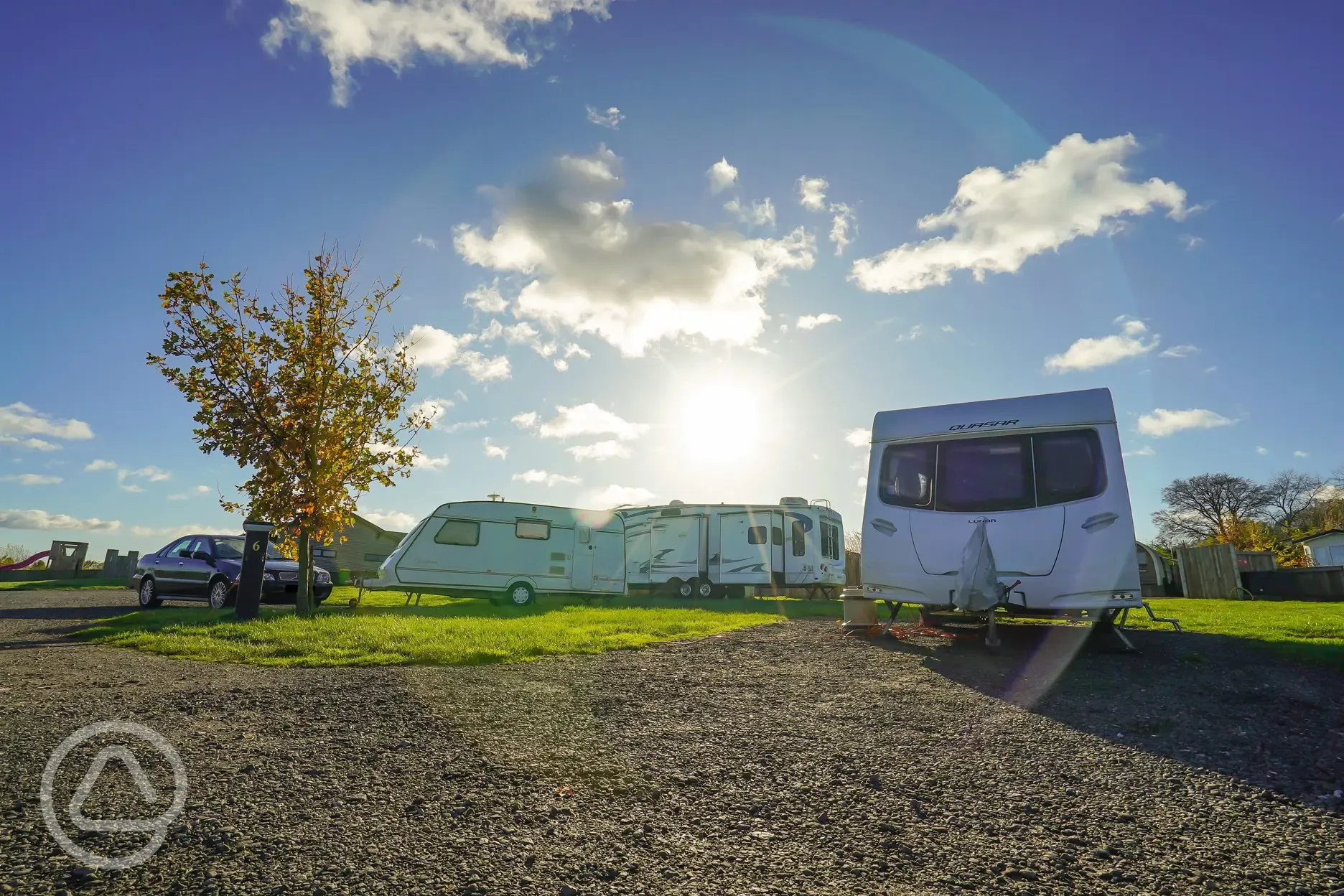 Fully serviced touring pitches