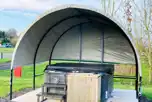 Hardstanding pitches with hot tubs