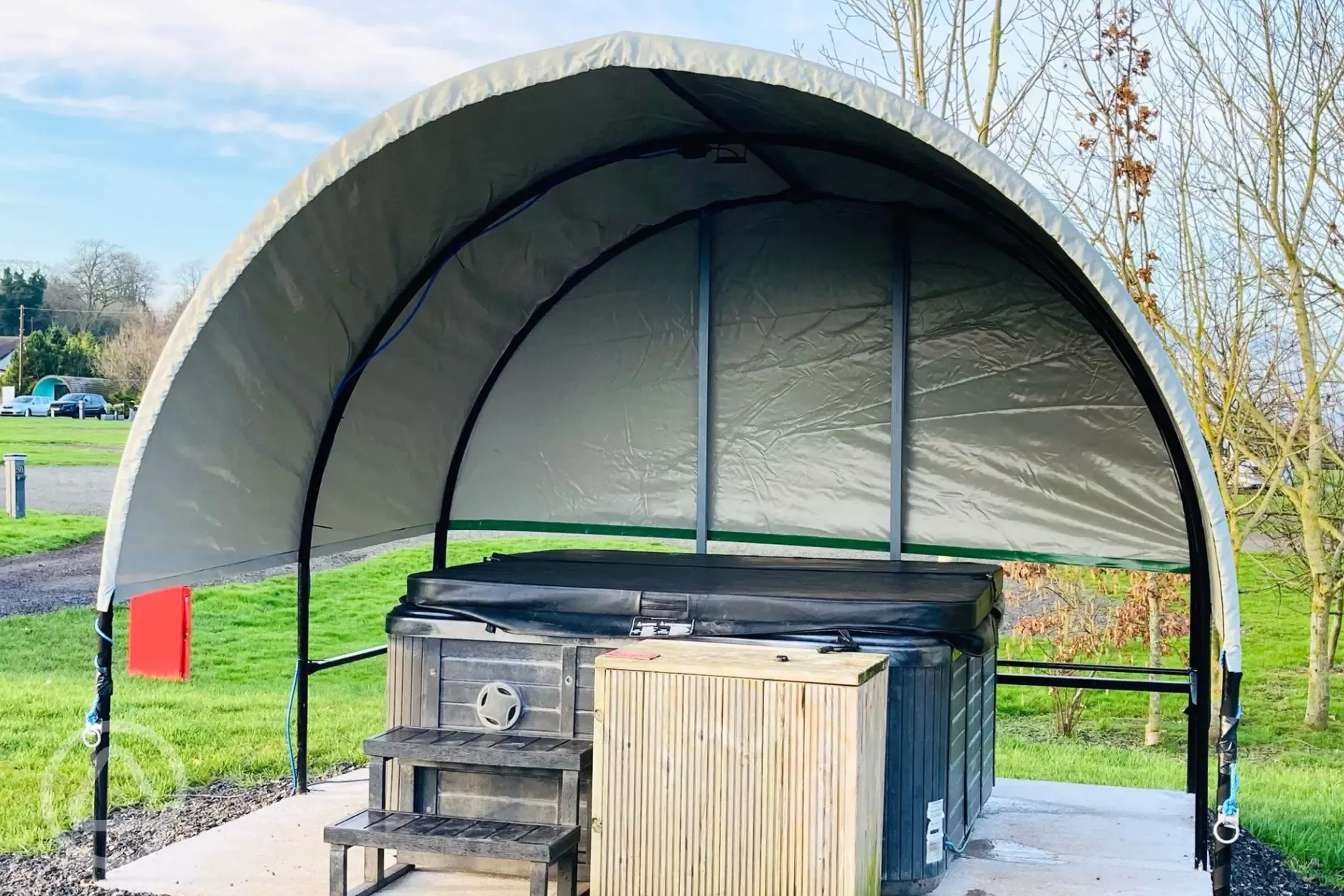 Hardstanding pitches with hot tubs Hardstanding pitches with hot tubs