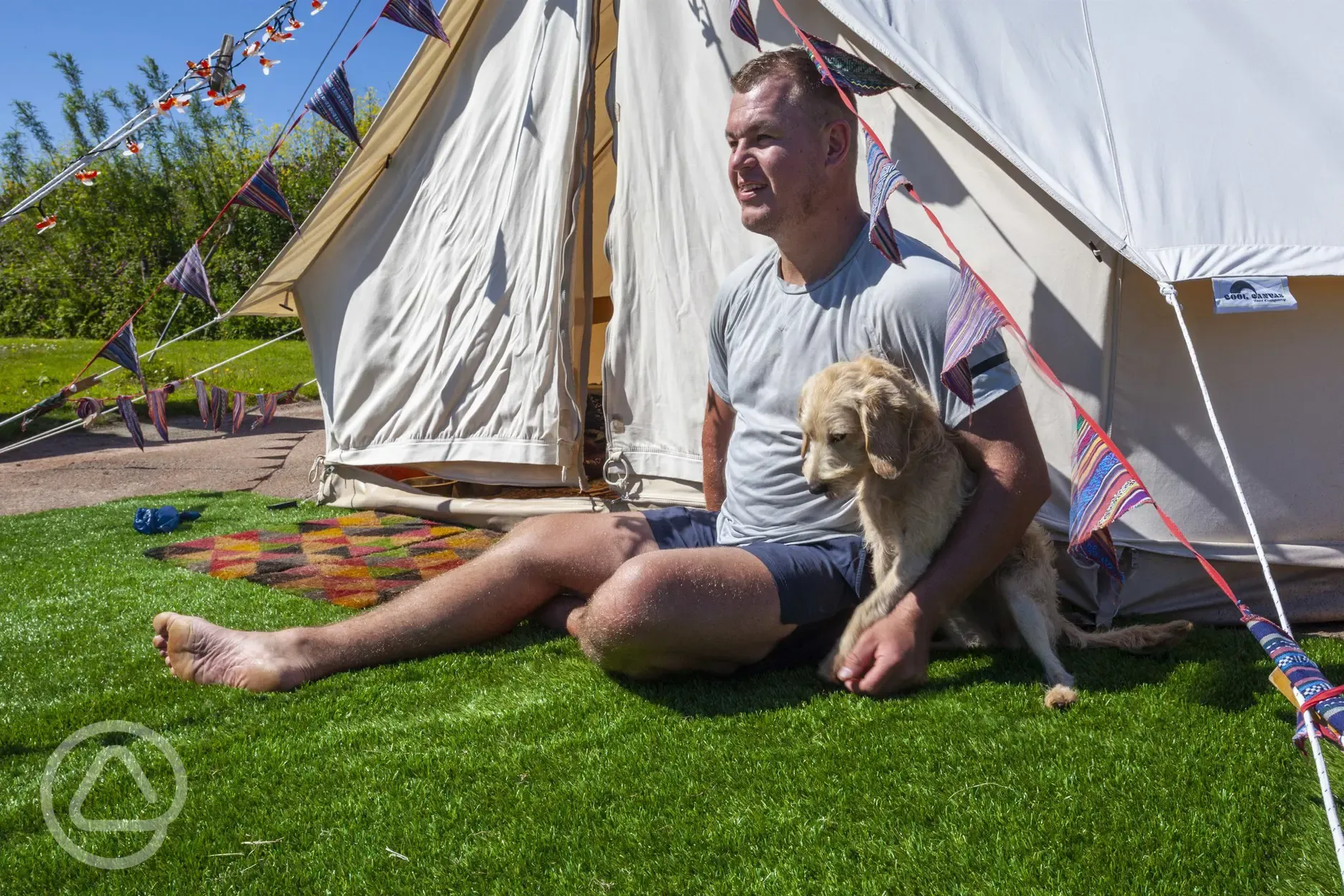Dog friendly bell tents