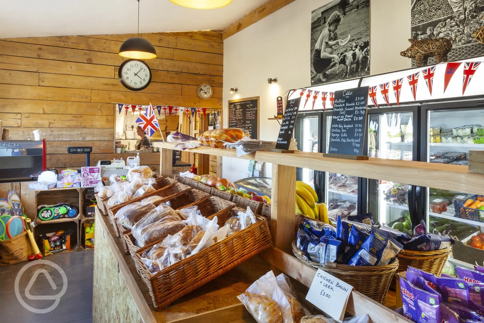 Farm shop with local produce