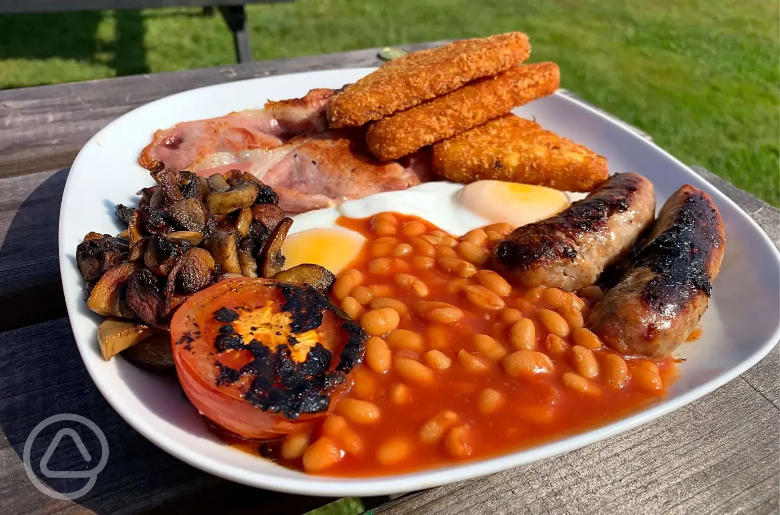 English breakfast at Lee Meadow Farm English breakfast at Lee Meadow Farm