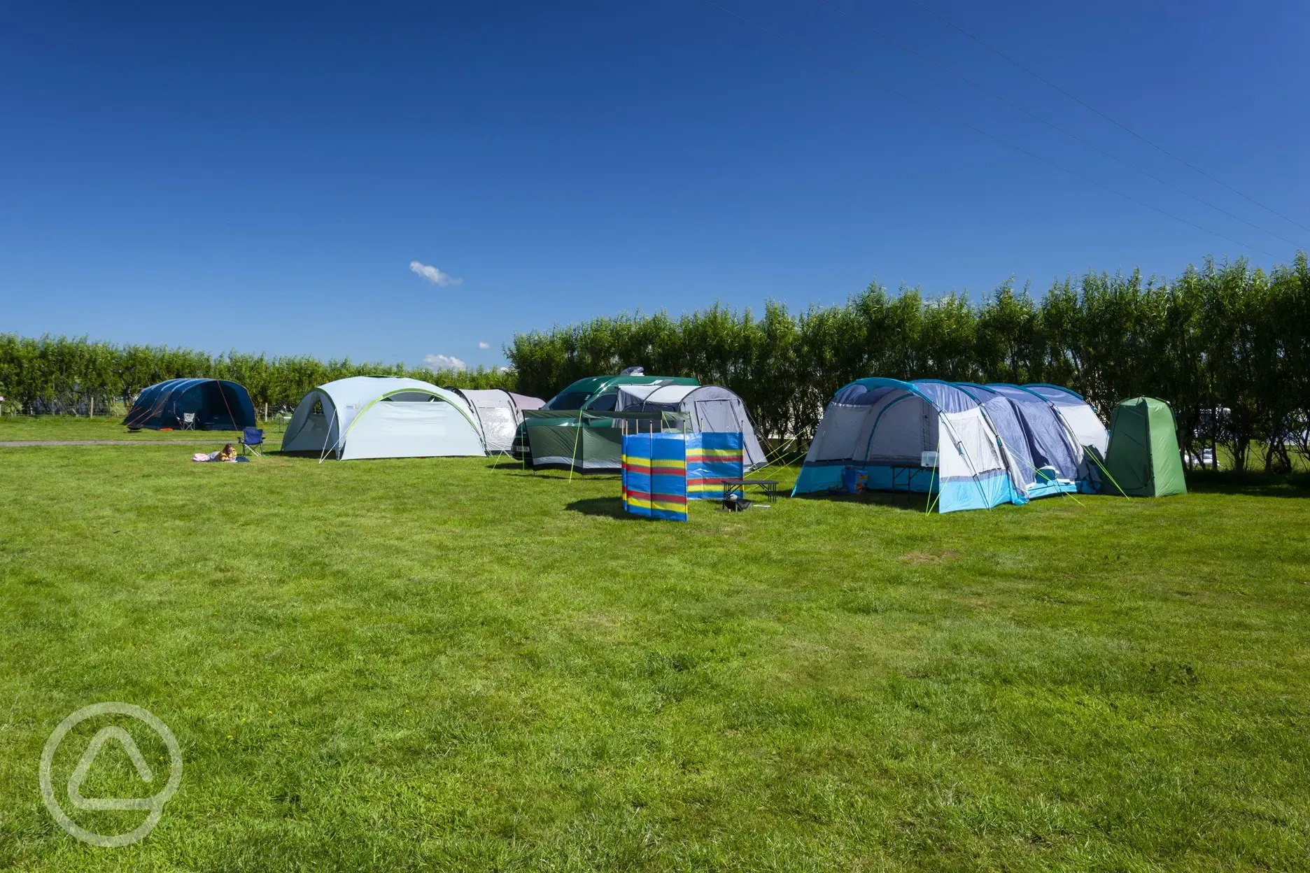 Non electric grass pitches surrounded by hedges