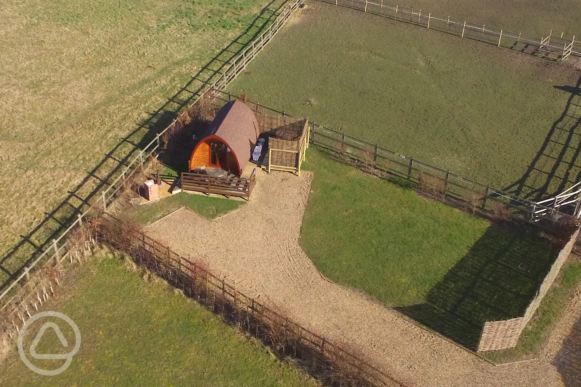 Aerial shot of MegaPod