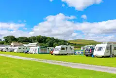 Electric grass pitches with 10 amp hook ups (7m x 7m)