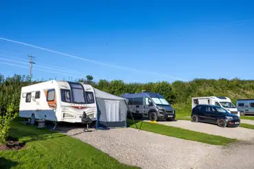 Electric hardstanding pitches with 16 amp hook ups