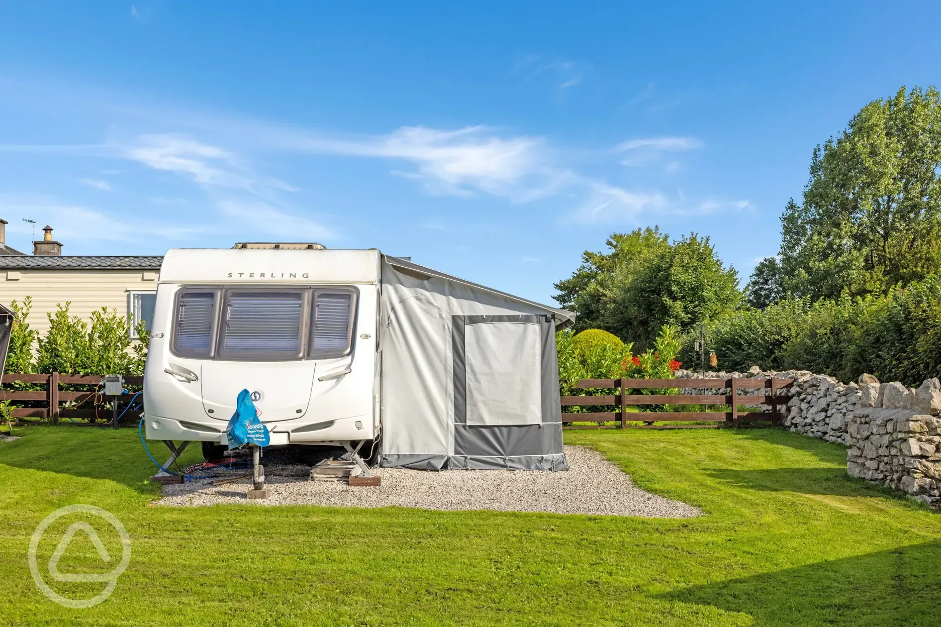 Electric hardstanding touring pitches with 16 amp hook ups