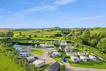Aerial of Little Acre Holiday Park and surrounding countryside