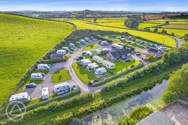 Campsite aerial