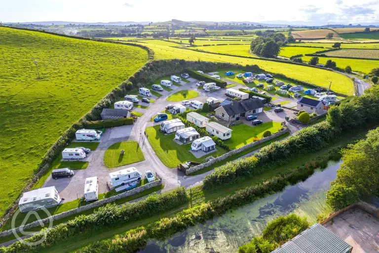 Campsite aerial