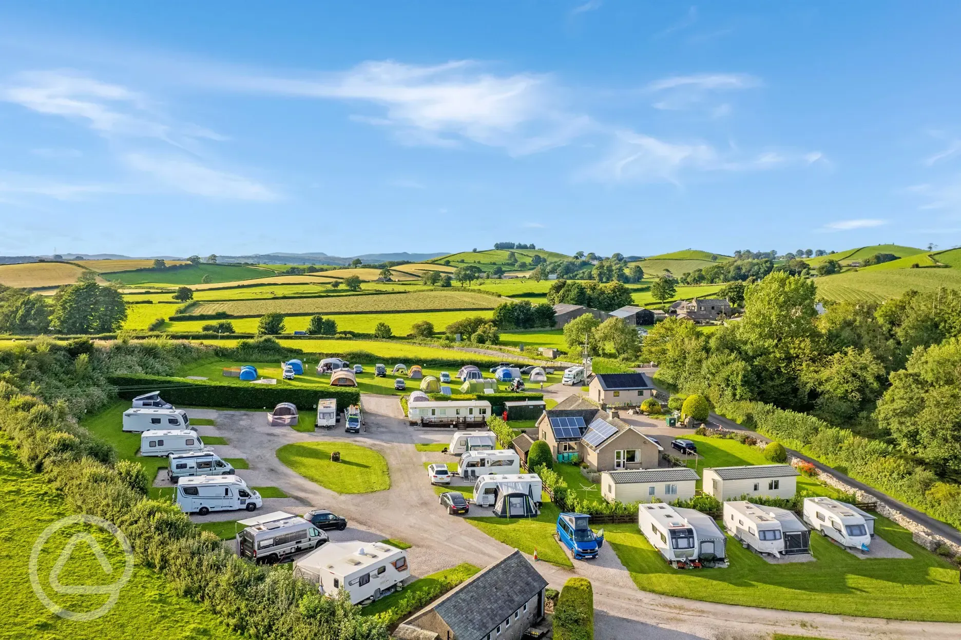 Campsite aerial