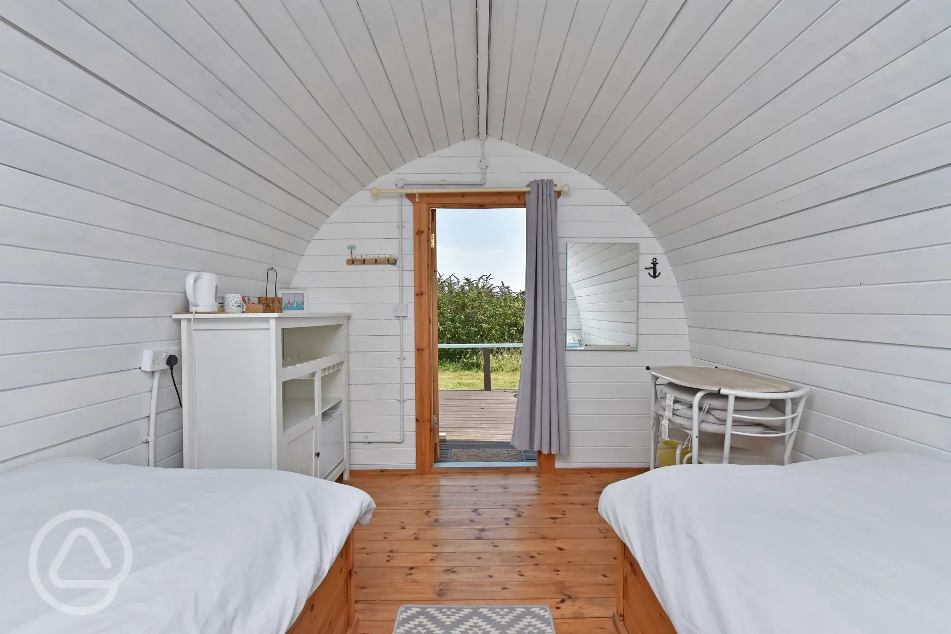 Poppy glamping pod interior 