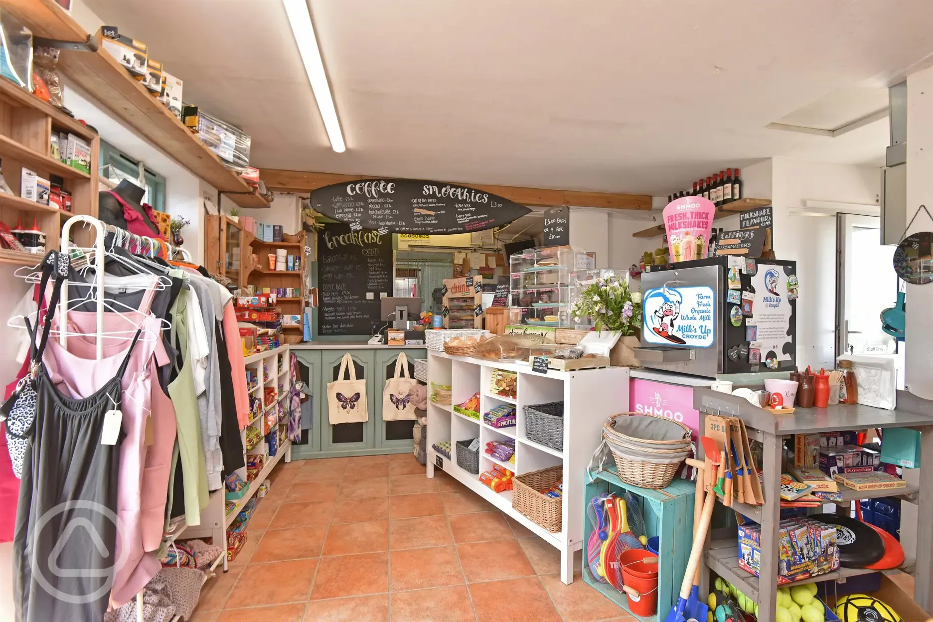 Onsite shop and takeaway 