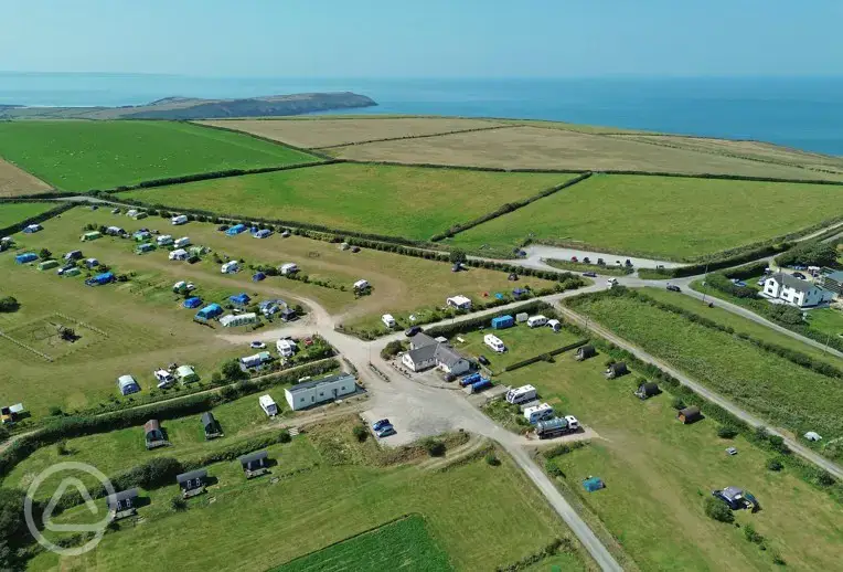 Aerial of the site 