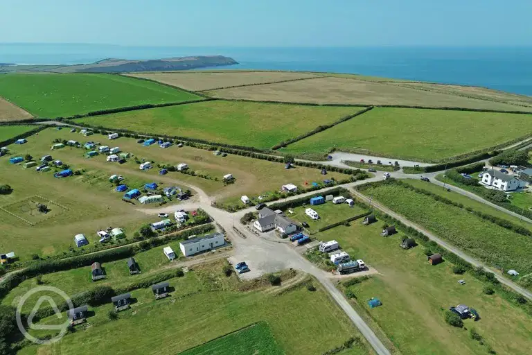 Aerial of the site 