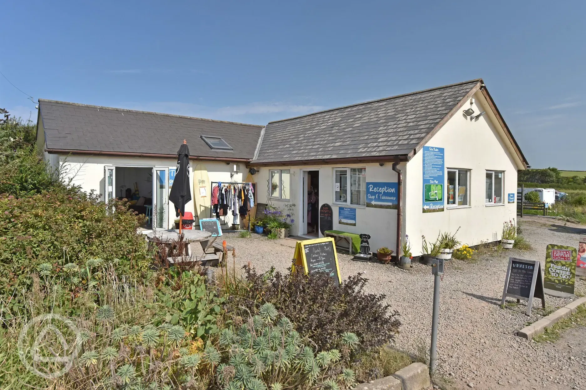 Reception and onsite shop 