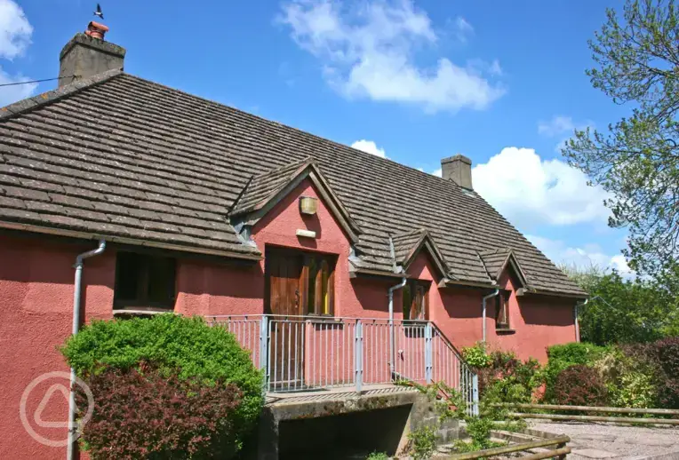 Bunkhouse exterior at Llangorse Multi Activity Centre