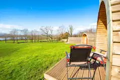 View from the camping pods