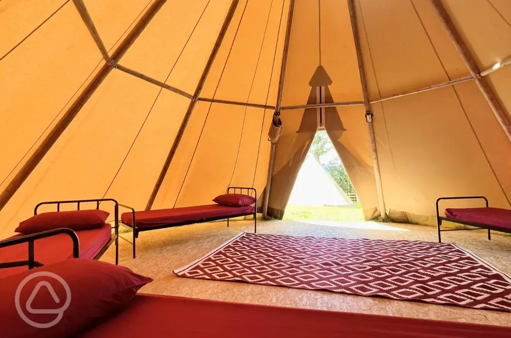 Giant Tipis interior