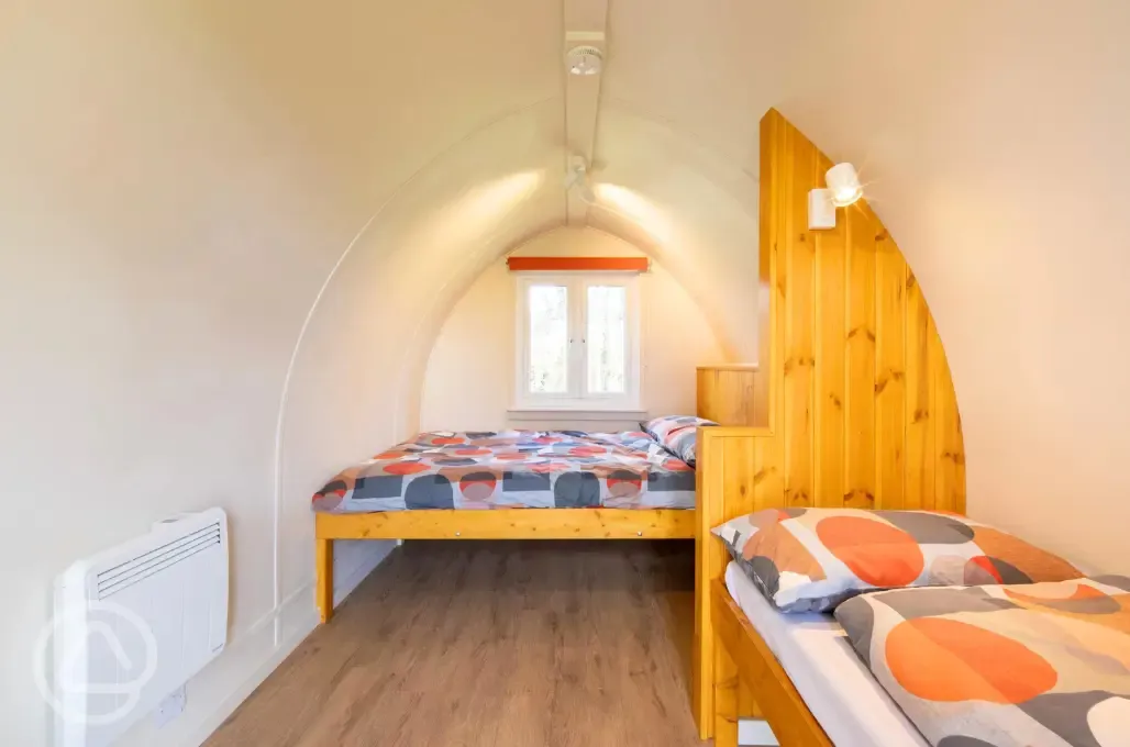 Camping pod interior (three person)