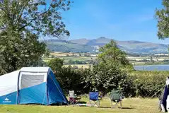 Non electric grass pitches beside Llangorse Lake Non electric grass pitches beside Llangorse Lake