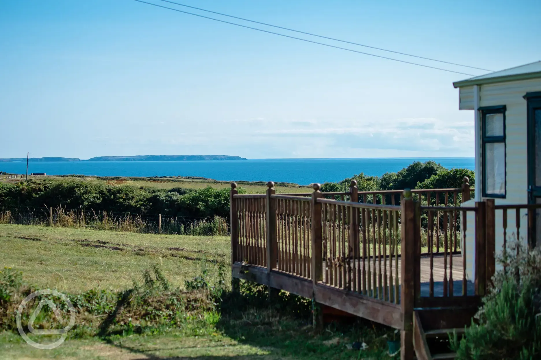 Sea views from the campsite