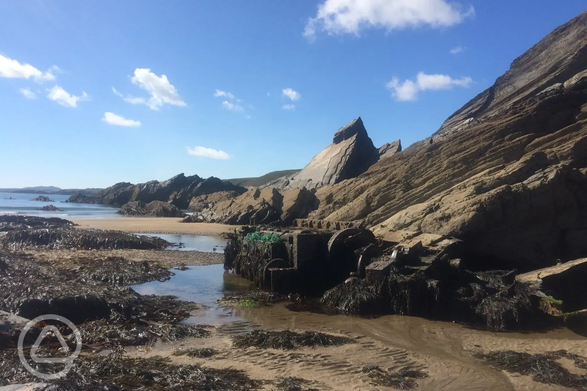 Tug Wreck nearby to Llanungar Caravan and Camping