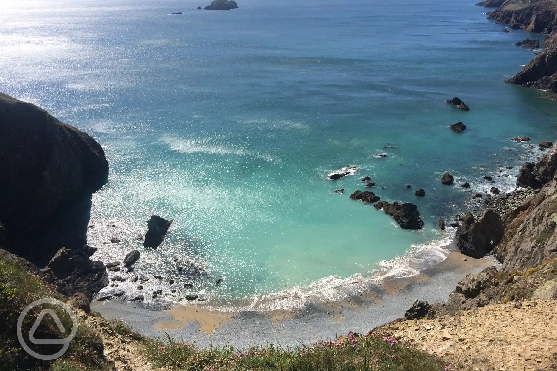 View from the nearby coastal path