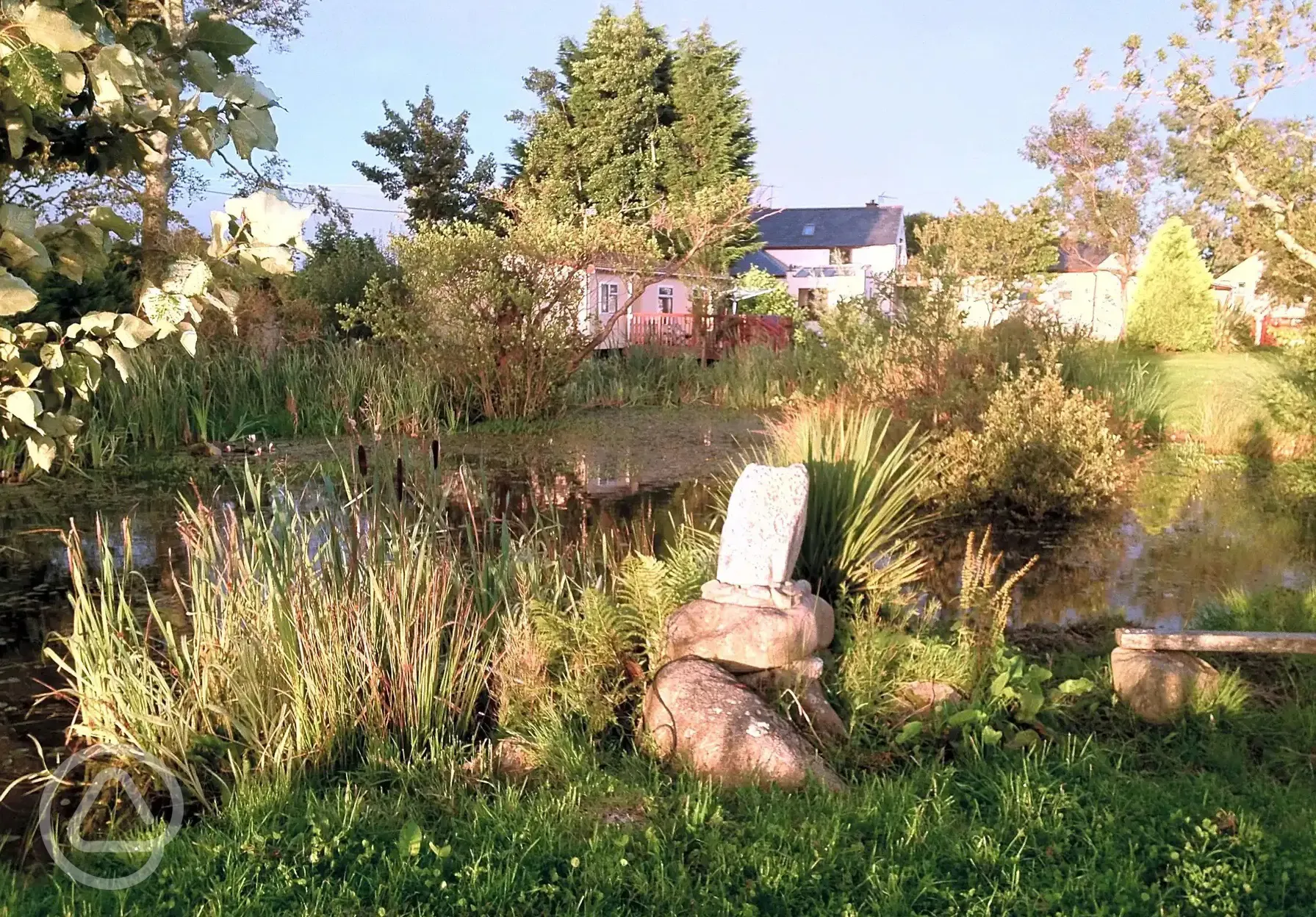 Lake view at Llwyn Ffynnon Caravan Park