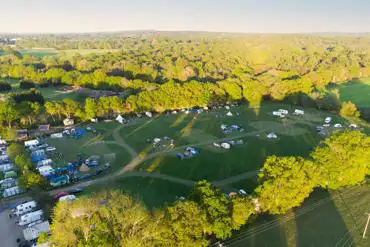 Aerial of the campsite