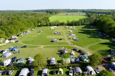 Aerial of the campsite