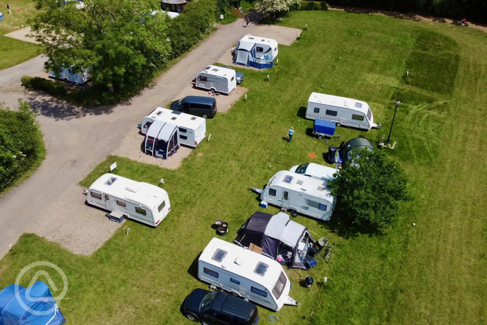 Grass and hardstanding pitches