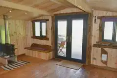 Caradoc Lodge with a wood burner Caradoc Lodge with a wood burner