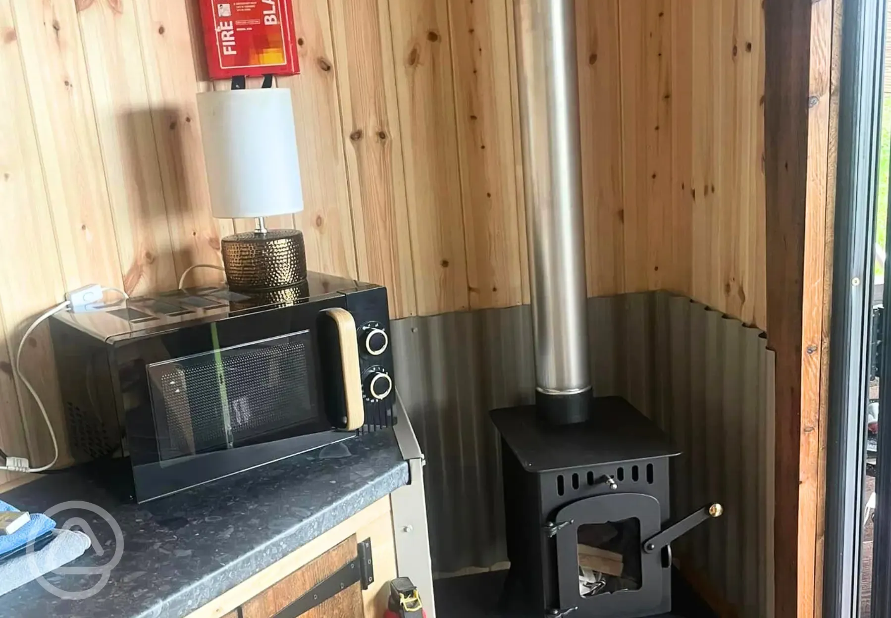 Ape Dale View cabin with a log burner Ape Dale View cabin with a log burner